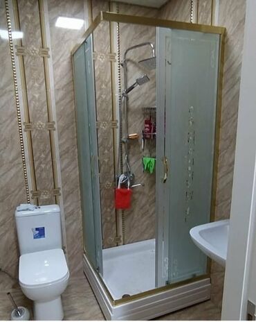 Duş kabinaları, arakəsmələr: Yeni Üstü açıq kabina, Künc üçün, Ödənişli çatdırılma — 24