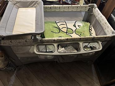 Манежи: Endirim edilir!! Uşaq üçün qatlanan manej/çarpayı - 2-si 1-də — 2