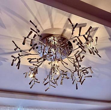 qranit tavalar: Çılçıraq, 10 və daha çox lampa, Metal — 1