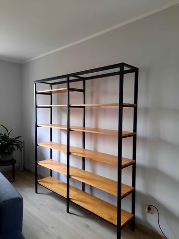 Rəf vitrinləri: Mağaza və ofislər üçün metal karkaslı vitrin/raflar - Minimalist — 5