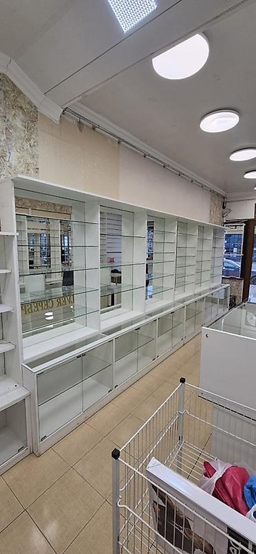 mini kassa: Mağaza vitrin mebeli və avadanlıqları - Material: ağ rəngli MDF — 10