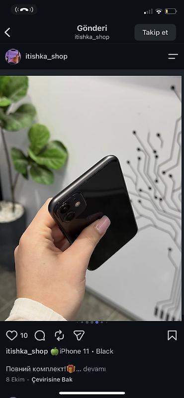 işlenmiş iphone 11: IPhone 11, 256 GB, Qara, Zəmanət, Kredit, Simsiz şarj — 5