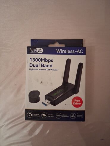 nar wifi modem qiymeti: Wireless-AC USB Wi‑Fi Adapter – 1300Mbps, Dual Band Xüsusiyyətlər: -