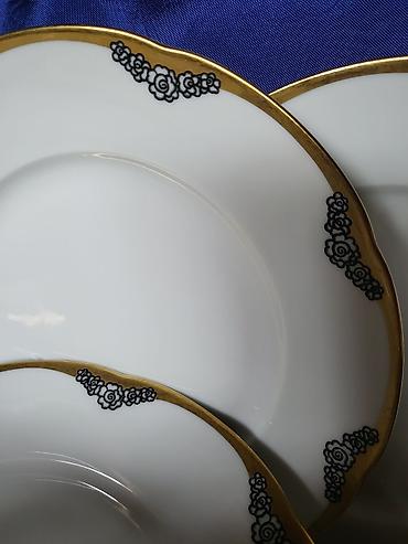 Ostali antikviteti: Tanjiri 1902g +,Kgl.Priv.Tettau.Nemacka. Nemacki deseetni tanjiri — 10