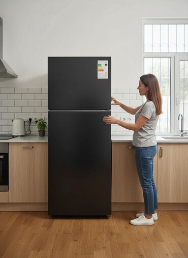 Soyuducular: İşlənmiş 2 qapılı Samsung Soyuducu Satılır, rəng - Qara — 1