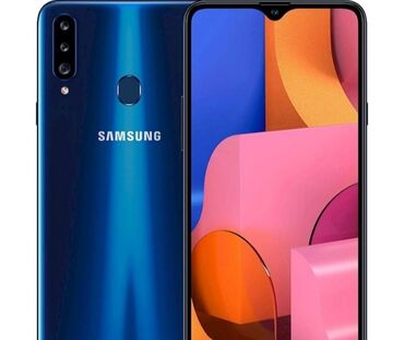 Çaydanlar: Samsung Galaxy A20s, 32 GB, rəng - Göy, Barmaq izi