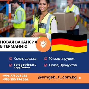 работа в интернет магазине: Требуются комплектовщики в Германию на Склады интернет магазина at lalafo.kg работа в интернет магазине: Требуются комплектовщики в Германию на Склады интернет магазина