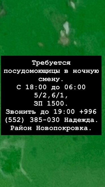 промышленные швейные машины: Талап кылынат Идиш жуучу, Төлөм Бир айда эки жолу