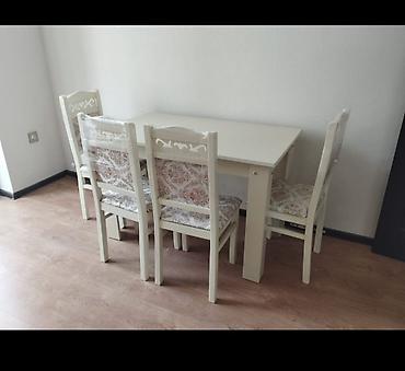 Masa və oturacaq dəstləri: Endirim olunub. Stol 4 stul dest 170 Azn. Stol 6 stul dest -230 Azn — 2