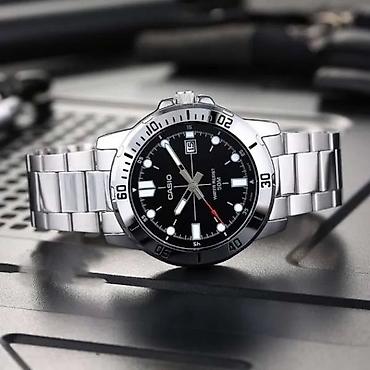 Кол сааттар: Классикалык сааттар саат, Casio, Жапония, Суу өткөрбөөчү, Эркектердики, Жаңы — 3