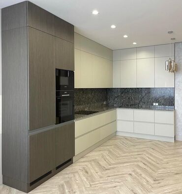 Sifarişlə mətbəx mebeli: Sifarişlə mətbəx dəsti, Özü çəkən petlələr, MDF, Kredit var, Pulsuz çatdırılma — 8