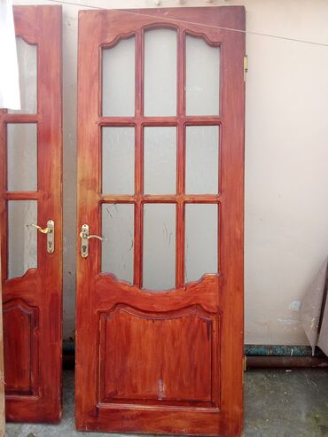 Giriş qapıları: Qonaq otağı üçün İşlənmiş Otaq qapısı 90x245 sm Plintus ilə, Zəmanətli, Ödənişli quraşdırma, Ünvandan götürmə