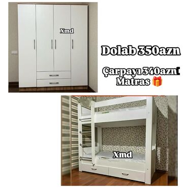 Yataq otağı dəstləri: İkinəfərlik çarpayı, 2 tumba, Yeni -da lalafo.az — 4 Yataq otağı dəstləri: İkinəfərlik çarpayı, 2 tumba, Yeni — 4