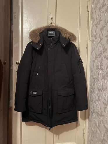 теплые зимние куртки: Куртка цвет - Черный