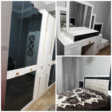 Masa və oturacaq dəstləri: 🌙 *Nure* *YATAQ dəsti* 💰 *Qiymət:* *1650 azn* • 1 ədəd taxt (2m x