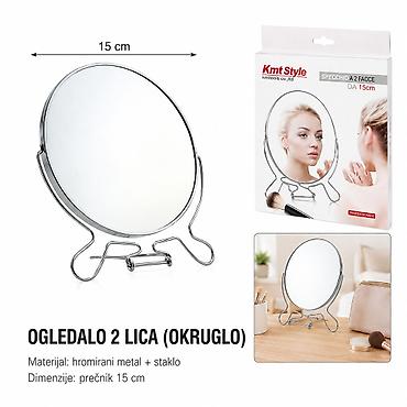 KMT Dvostrano ogledalo okruglog metalnog okvira 2802679 Praktično