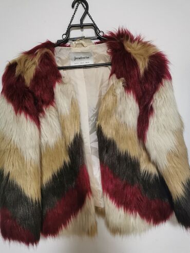 kožne jakne beograd: S (EU 36), With lining, Faux fur, color - Multicolored