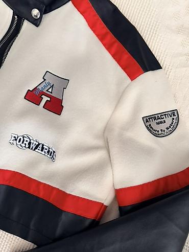 ust geyim: Cropped racing jacket укороченная гоночная куртка Состояние — 4
