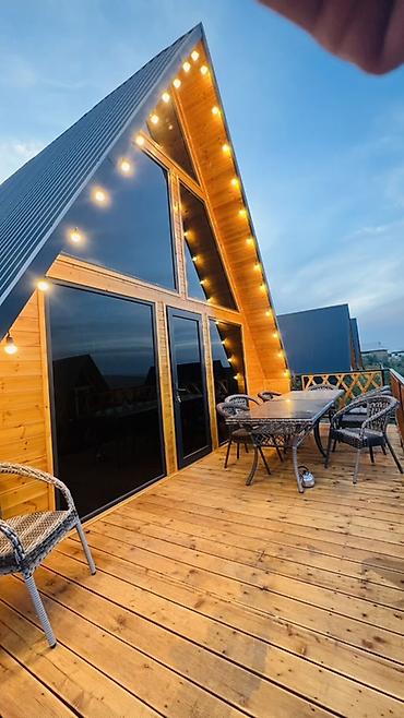 дом кут: Афрейм (A-frame), 2 комнаты — 3