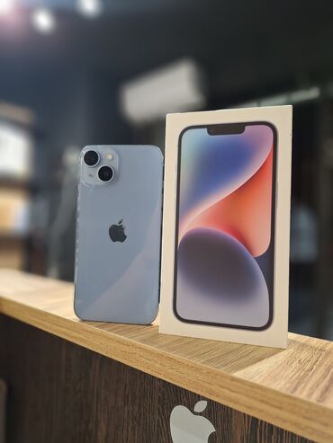 iphone 14 satis: IPhone 14, 128 GB, Blue Titanium, Face ID, Zəmanət