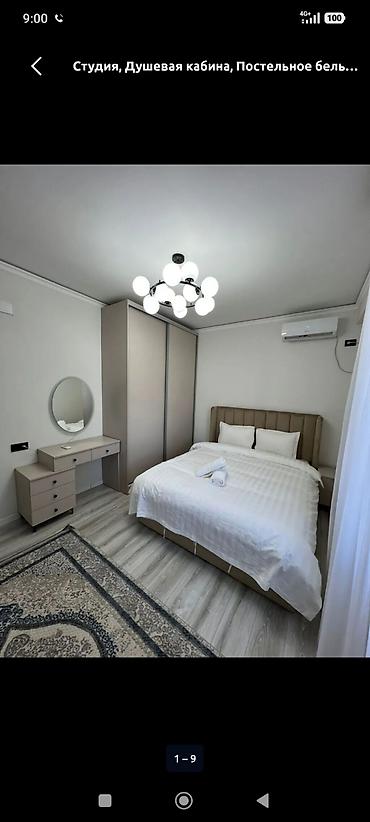 Посуточная аренда квартир: 1 комната, Душевая кабина, Постельное белье, Кондиционер — 16