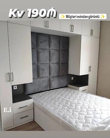 parça dolab: Yataq otağı üçün funksional divar-dolab və çarpayı sistemi. - Ölçü — 1