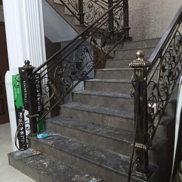 Готовые перила: Готовые перила, Материал: Кованное железо, Для лестницы, Новый — 4