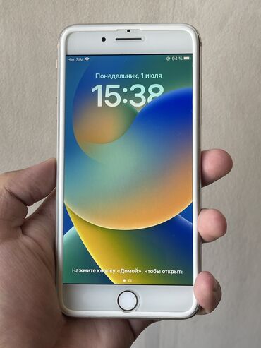apple iphone se: IPhone 8 Plus, Б/у, 64 ГБ, Rose Gold, Защитное стекло, Чехол, 100 %