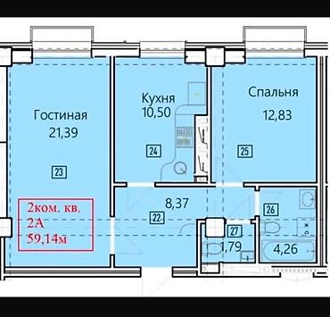 Новостройки от застройщика: Сдан, Элитка, 2 комнаты, 59 м² — 1