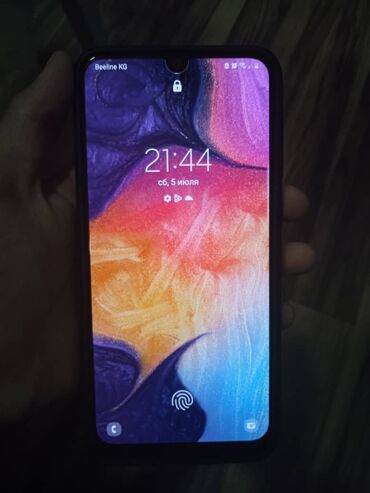 купить игровой ноутбук бишкек: Samsung Galaxy A50, Б/у, 64 ГБ, цвет - Синий, 2 SIM