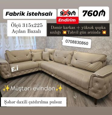Künc divan, Yeni, Açılan, Bazalı, Şəhərdaxili pulsuz çatdırılma