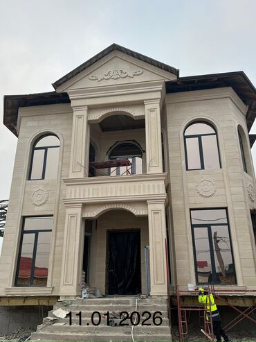 Фасадные плиты Сары-Таш (Травертин): Сары Таш • Гранит • Мрамор Баардык түрүн орнотобуз – каалаган дизайнда — 1