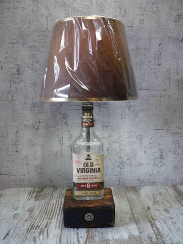 Рабочие настольные лампы: Светильник ночник. настольная лампа из бутылки виски и крепких — 4