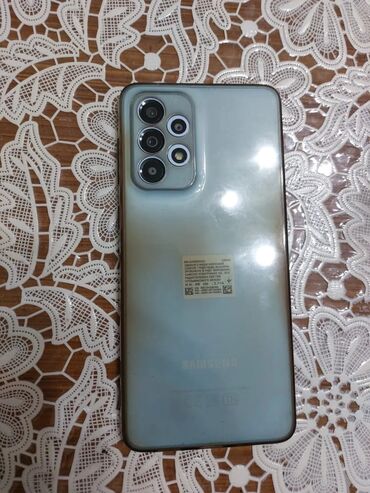 kamera aparati: Samsung Galaxy A33, 128 GB, rəng - Göy, Barmaq izi