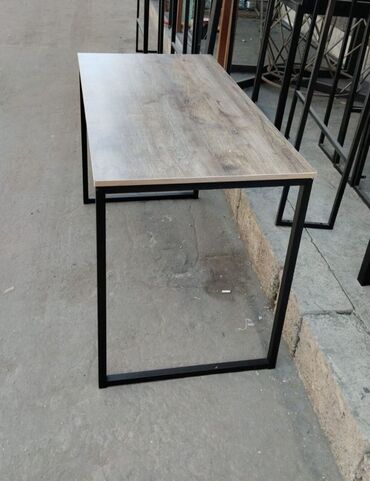 Офисные столы: Офисный стол, Нерегулируемый, цвет - Черный, Прямоугольный, ЛДСП — 3