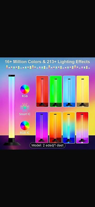 sehne isiqlari: RGB IC Müdrik LED işıq sütunu – 2 ədəd/1 dəst - 16+ milyon rəng — 1
