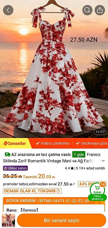 makaronka don: Məhsul: Fransız stilində zərif, romantik vintage don 42/44 razmerə — 1