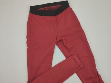 czerwona bluzki kopertowe: Legginsy, M, stan - Dobry
