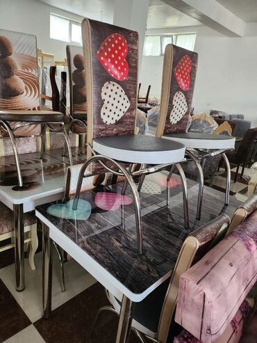 Masa və oturacaq dəstləri: 🇹🇷Turkiye istehsali. Metbex masa desti Masa 4oturacaq Masa 80*130 — 4