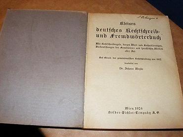 Sport & Hobby: Kleines deutsches Rechtschreib-und Fremdwö rterbuch, von 1925 Johann — 2