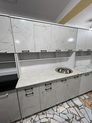 Кухонные гарнитуры: Кухонный гарнитур, Новый, цвет - Серый, ДСП, Бесплатная доставка — 7