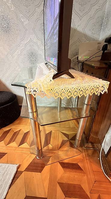 sutular: Tv altlığı - Material: qalın temperli şüşə səthlər, möhkəm metal — 4