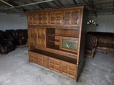 Stilske vitrine: Masivna drvena vitrina/sekretar u klasičnom stilu - Materijal: puno — 9