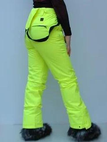 Ski pantalone: Ženske skijaške pantalone u jarko neon žutoj boji, dizajnirane za — 14