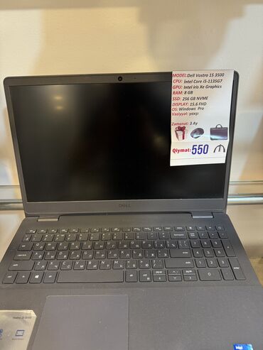 Dell: İşlənmiş Dell Vostro, 15.6 ", Intel Core i5, 256 GB, Pulsuz çatdırılma