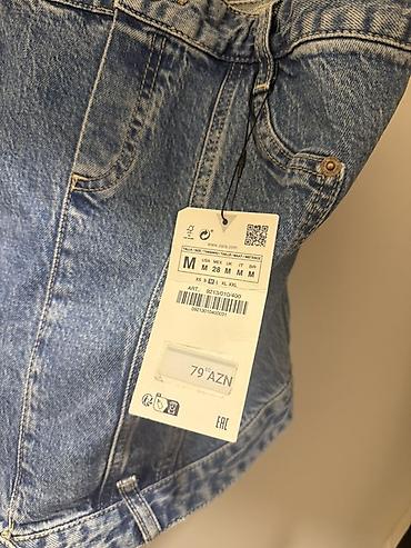 zara bot: ZARA denim korset-top - Model: Denim korset tipli strapless top - — 3