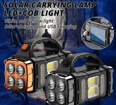 Digər alətlər: Günəş panelli LED+COB daşıma fənəri Ölçülər: - Uzunluq: 15.8 sm (6.22 — 2