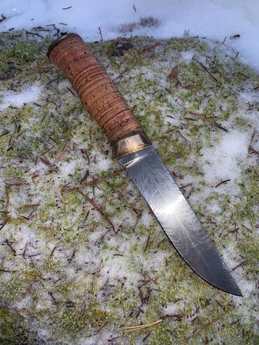 бронзовый нож: Кованные ножи. Дамаск. Ручной работы