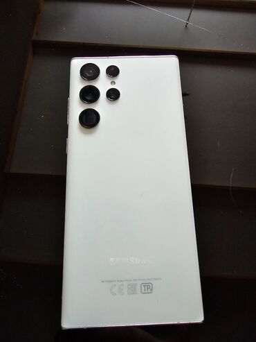 samsun s22 ultra: Samsung Galaxy S22 Ultra, Б/у, 256 ГБ, цвет - Белый, 2 SIM, eSIM