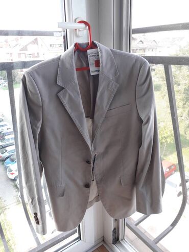 Odela: Muški sako Dan John - Boja: svetlosiva/bež - Kroj: klasičan — 2